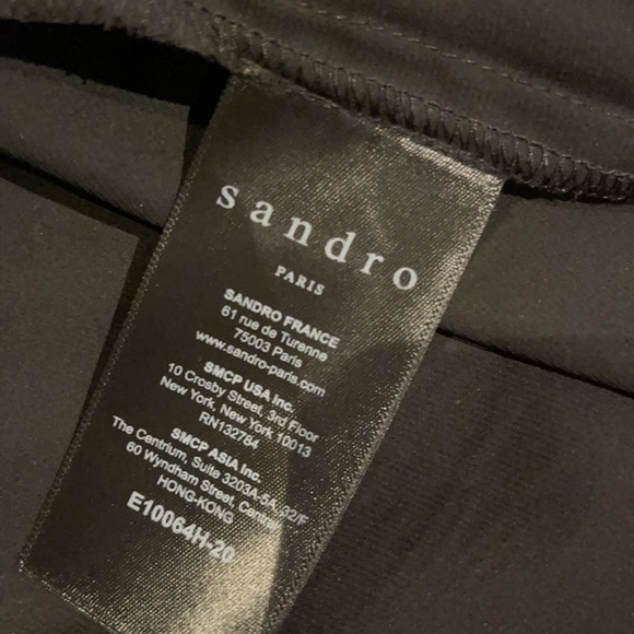 Sandro Paris Silk Blouse with beaded fringe - Picture 7 of 7